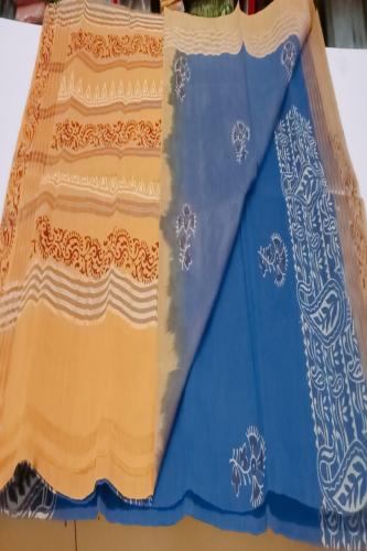 MANAMEDU BLOCK PRINTED SAREES WITH BLOUSE